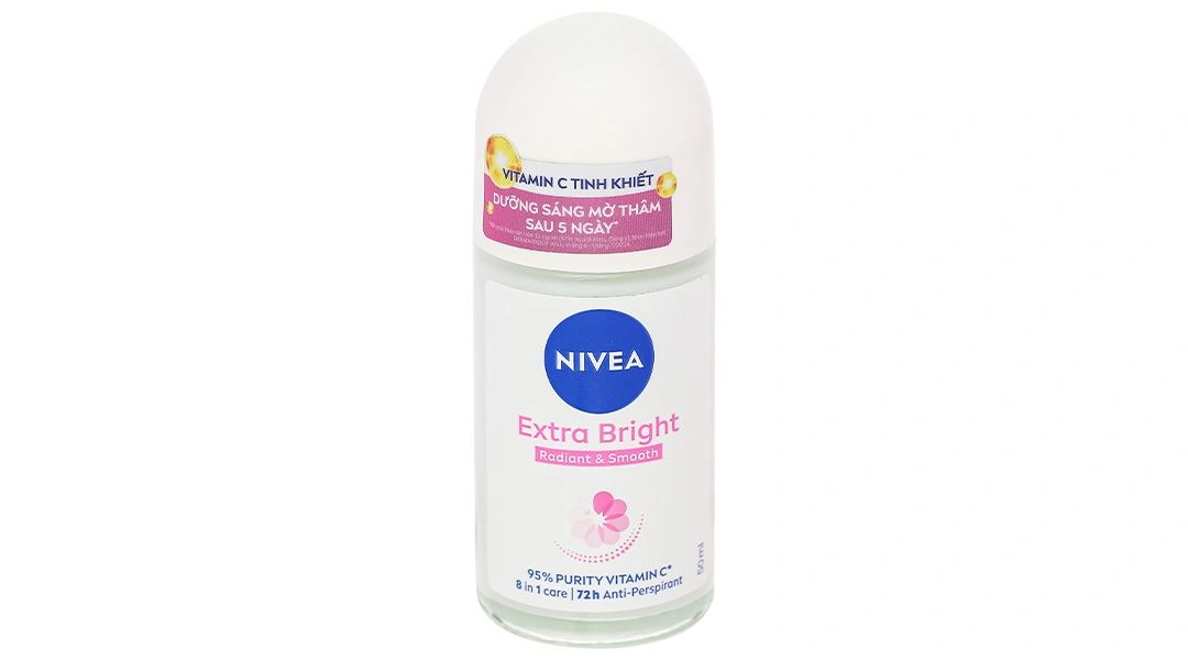 Lăn ngăn mùi Nivea Extra Brightening sáng mịn chai 50ml - 
